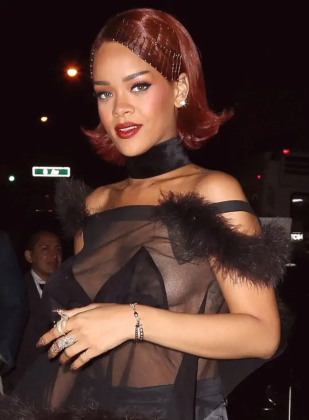 rihanna sheer nipples