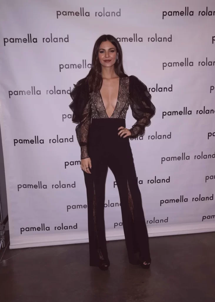 victoria justice nude see through sexy outfit 2020 fashion week