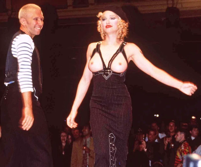 madonna topless with jean paul gaultier