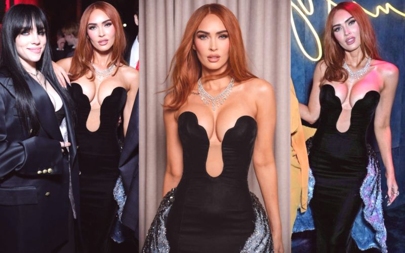 megan fox big tits at vanity fair oscars party