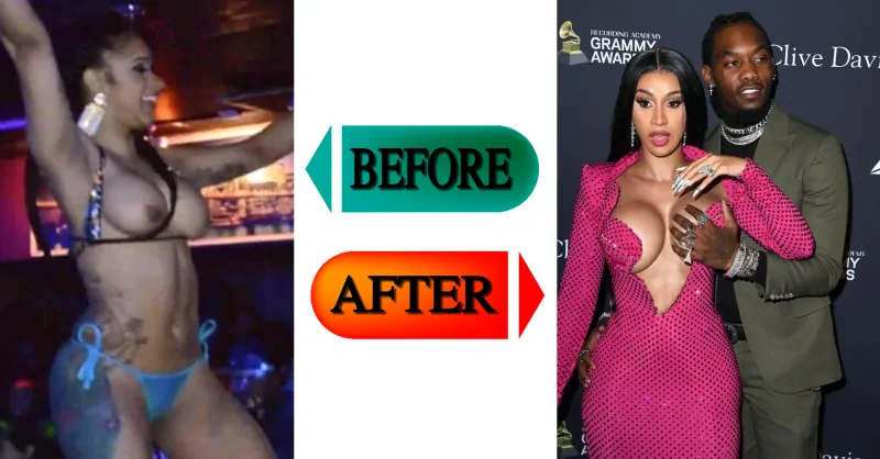 cardi b boob job before and after