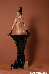 kim kardashian baring her nude ass for paper magazine in 2014