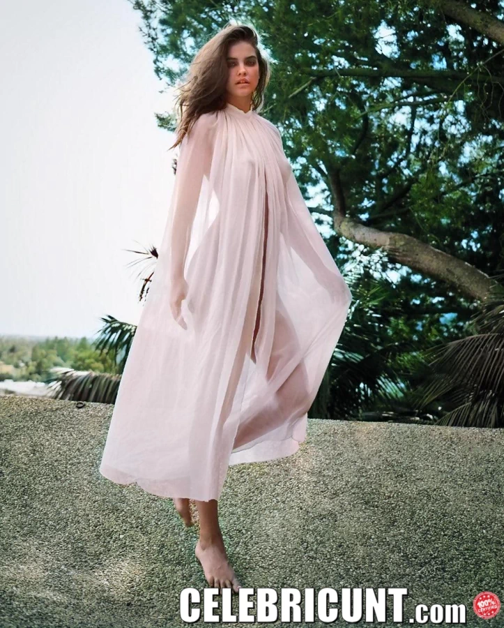 barbara palvin nude in sheer dress color version