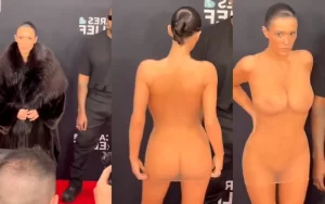bianca censori nude at the grammys in 2025