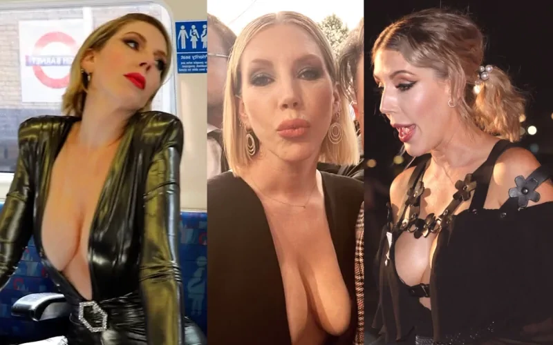 katherine ryan nude big boobs bursting out of her braless outfits