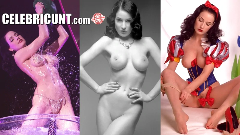 dita von teese nude boobs and full frontal pussy