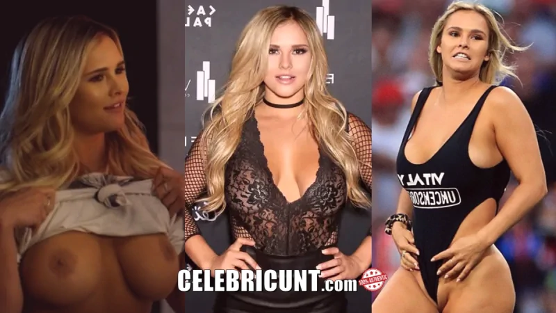 Kinsey Wolanski nude boobs and pussy collage