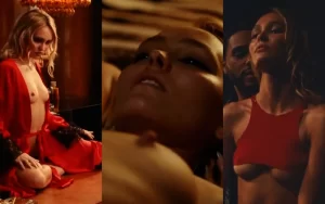 lily rose depp nude compilation collage