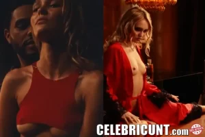 lily rose depp nude in the idol