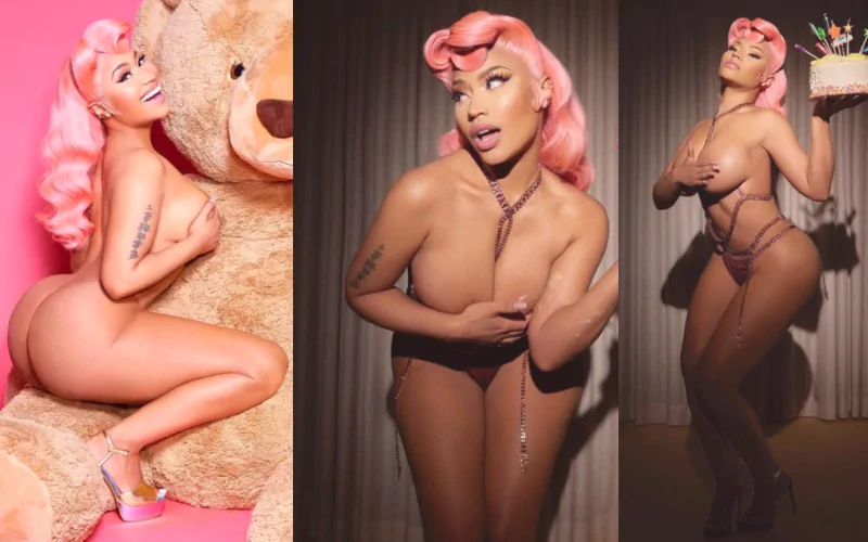 nicki minaj nude birthday photoshoot