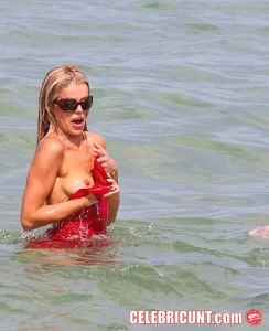 brooks nader tit slip in ocean, may 2026
