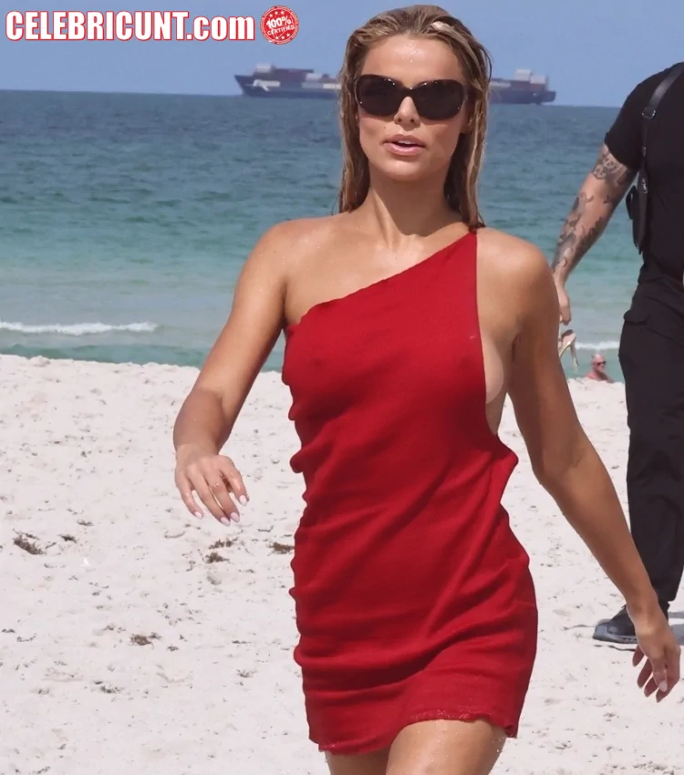 brooks nader boob and nipple pokies at miami beach in may 2026